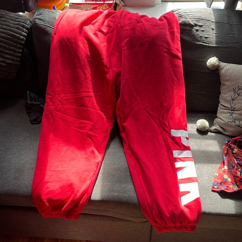 PINK sweatsuit top and bottom brand new.